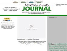 Tablet Screenshot of martincountyjournal.com